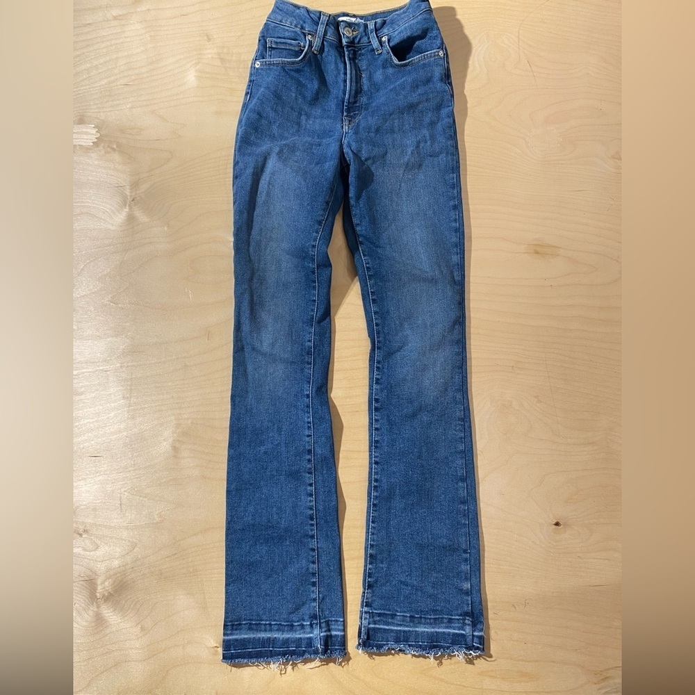 Forever 21 Dark Blue Boot Cut Jeans 27 (ER)